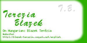 terezia blazek business card